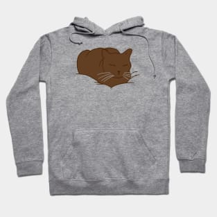 Loaf of Cat - brown Hoodie